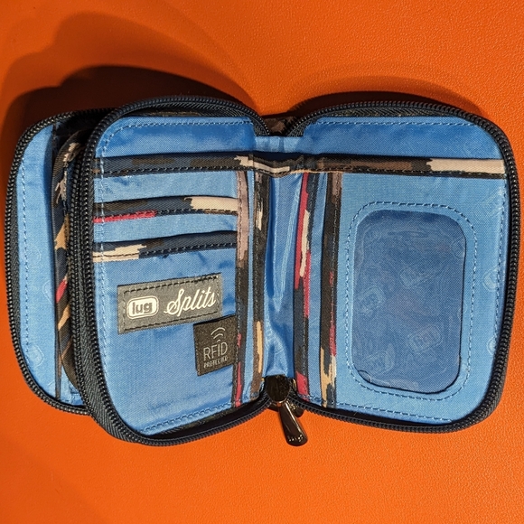 Lug Splits Compact RFID Wallet - Riverwalk Navy, LIKE NEW โจDISCONTINUED!โจ - Picture 4 of 8
